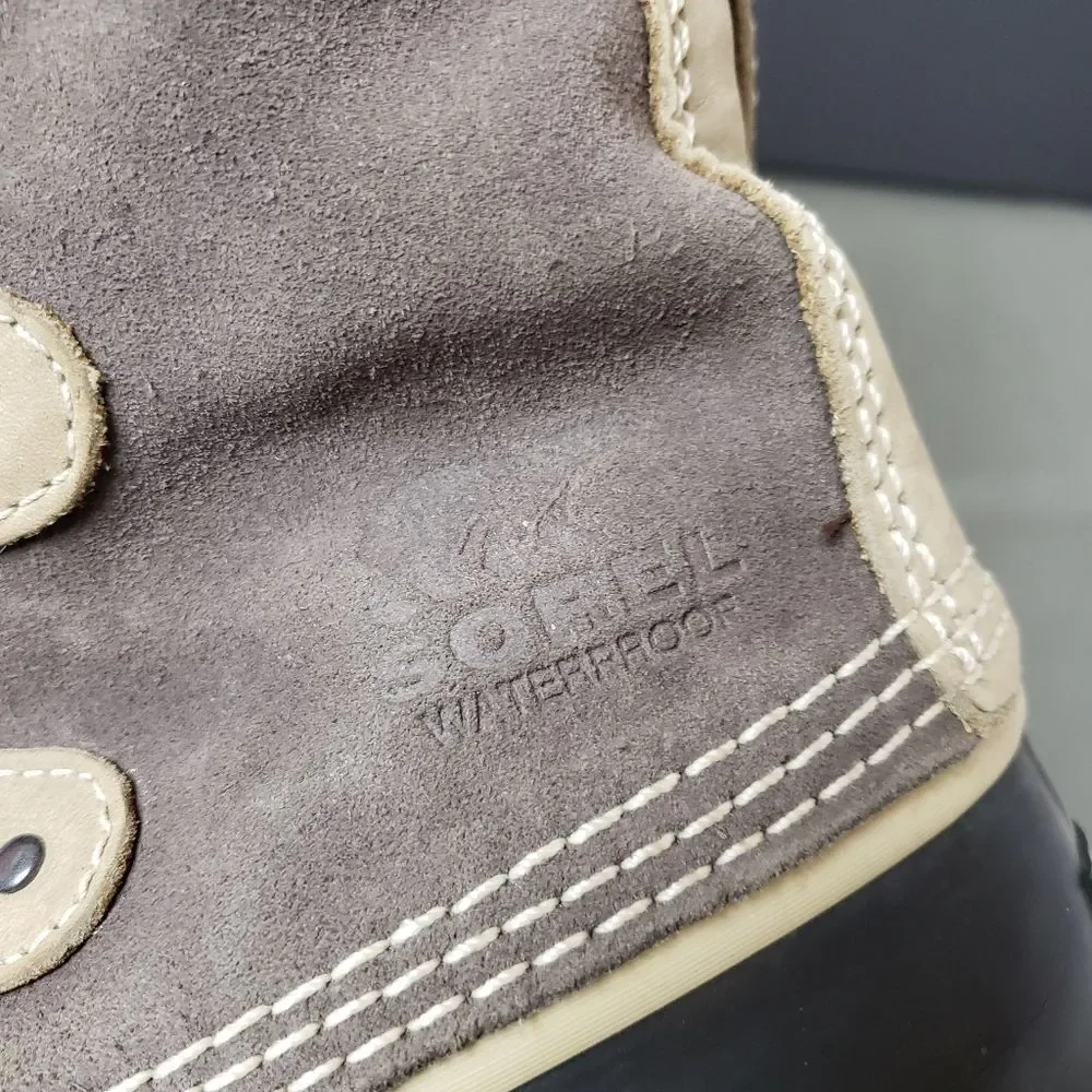 Sorel Brown and Tan Faux-Fur Winter Rain Boots - Picture 3 of 16
